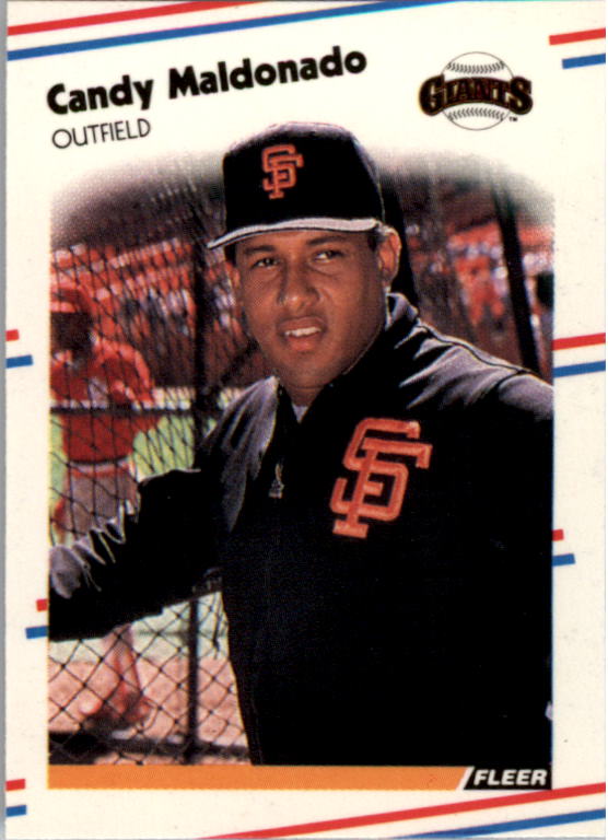 1988 Fleer Mini Baseball Cards 118     Candy Maldonado